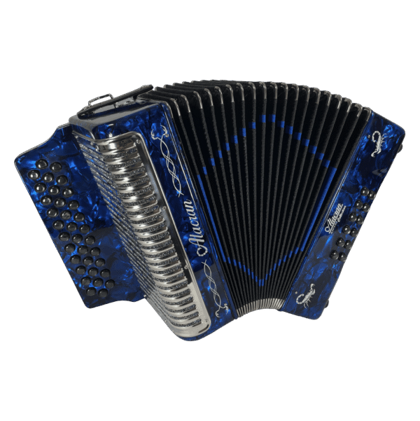 ALACRAN – 34-BUTTON / 12-BASS DIATONIC ACCORDION WITH BASS REEDS