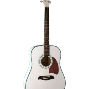 OSCAR SCHMIDT OG2WH-A – DREADNOUGHT ACOUSTIC GUITAR (WHITE)