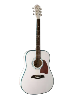 OSCAR SCHMIDT OG2WH-A – DREADNOUGHT ACOUSTIC GUITAR (WHITE)